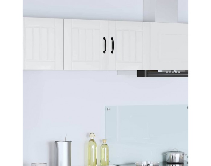 Sonata H Горен кухненски шкаф с рафт Лъскаво бяло 80 x 31 x 40 см