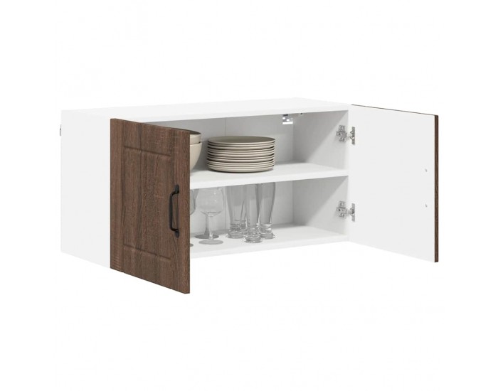 Sonata H Горен кухненски шкаф Кафяв дъб 80 x 31 x 40 см Инженерно дърво