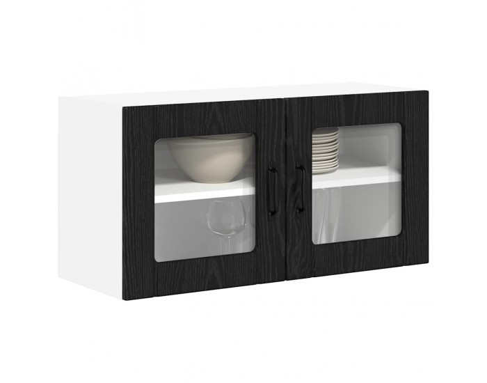 Sonata H Горен кухненски шкаф Черния дъб 80 x 31 x 40 см Инженерно дърво