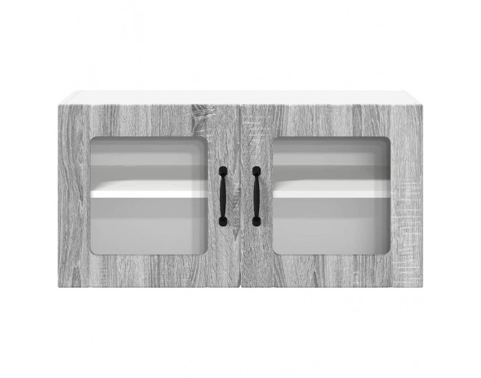 Sonata H Горен кухненски шкаф Сив Сонома 80 x 31 x 40 см Инженерно дърво