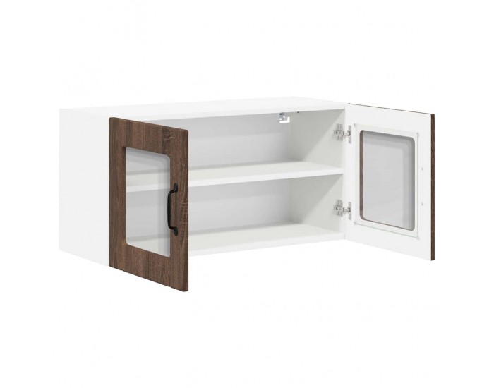 Sonata H Горен кухненски шкаф Кафяв дъб 80 x 31 x 40 см Инженерно дърво