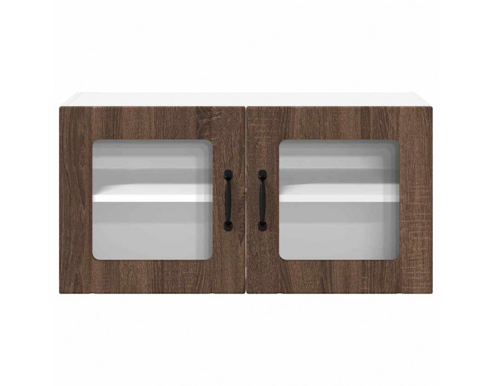 Sonata H Горен кухненски шкаф Кафяв дъб 80 x 31 x 40 см Инженерно дърво