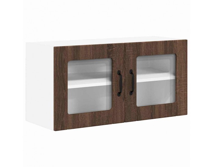 Sonata H Горен кухненски шкаф Кафяв дъб 80 x 31 x 40 см Инженерно дърво