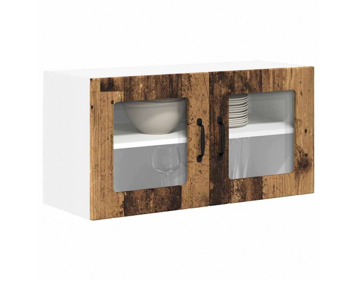 Sonata H Горен кухненски шкаф с рафт Старо дърво 80 x 31 x 40 см