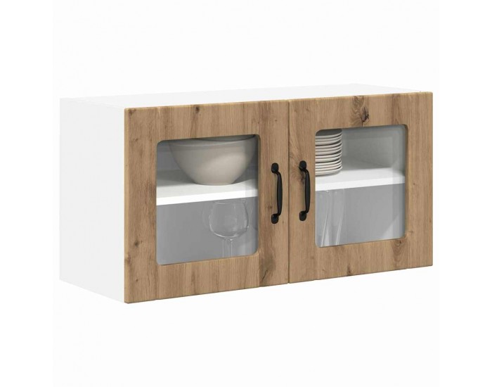 Sonata H Горен кухненски шкаф с рафт Дъб 80 x 31 x 40 см Инженерно дърво