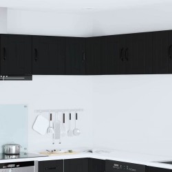 Sonata H Горен кухненски шкаф Черно 57 x 57 x 40 см Инженерно дърво - Модули Sonata