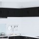Sonata H Горен кухненски шкаф Черно 57 x 57 x 40 см Инженерно дърво