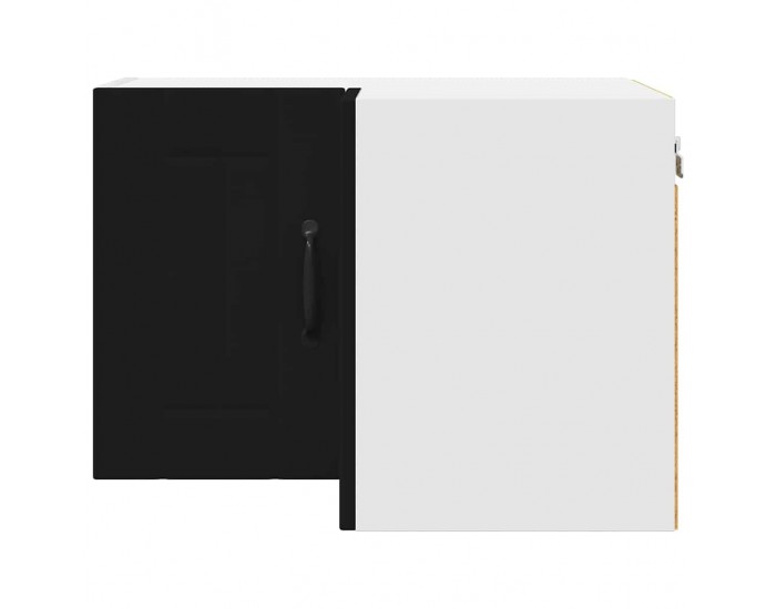 Sonata H Горен кухненски шкаф Черно 57 x 57 x 40 см Инженерно дърво