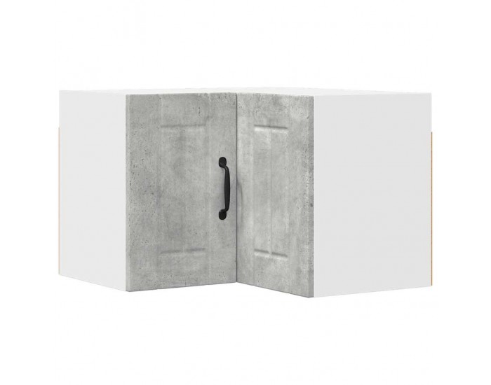 Sonata H Горен кухненски шкаф с рафт Циментено сиво 57 x 57 x 40 см