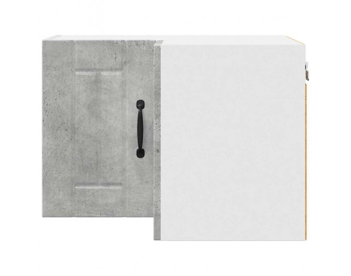 Sonata H Горен кухненски шкаф с рафт Циментено сиво 57 x 57 x 40 см