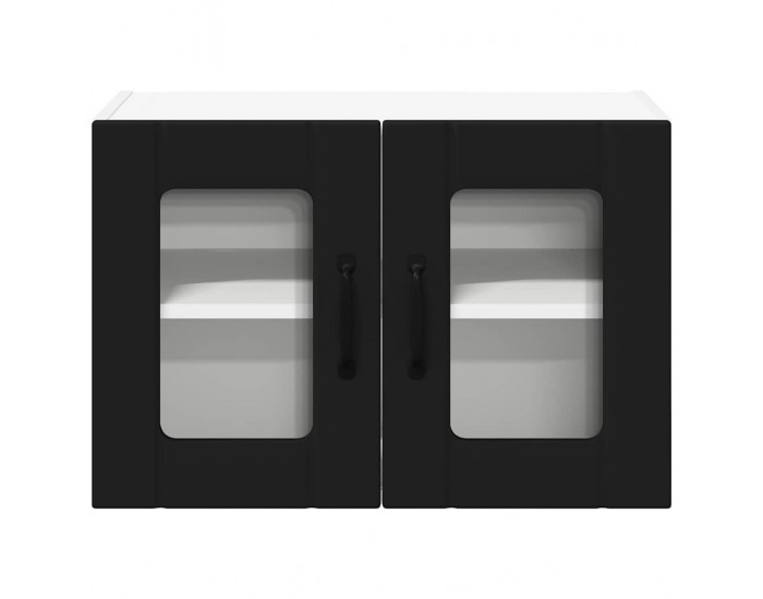 Sonata H Горен кухненски шкаф Черно 60 x 31 x 40 см Инженерно дърво