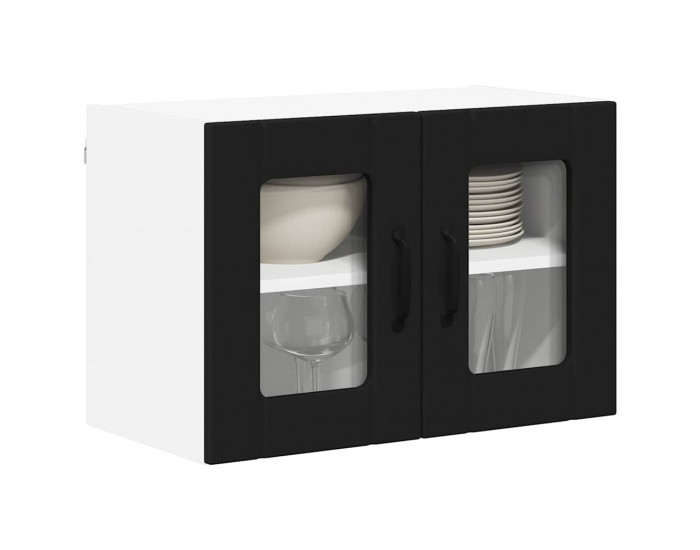 Sonata H Горен кухненски шкаф Черно 60 x 31 x 40 см Инженерно дърво