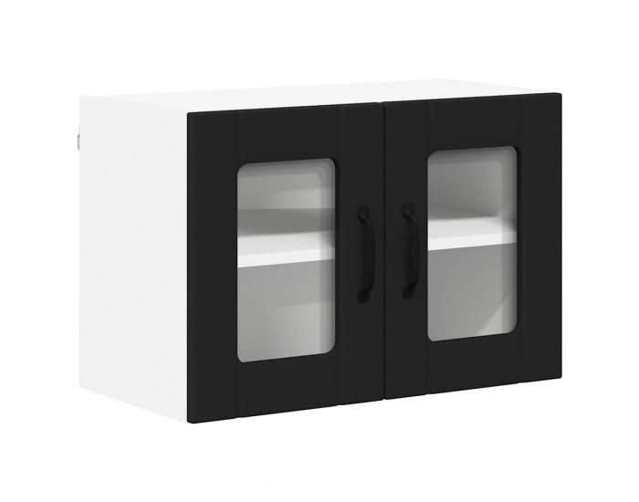 Sonata H Горен кухненски шкаф с рафт 2 pcs Черно 60 x 31 x 40 см