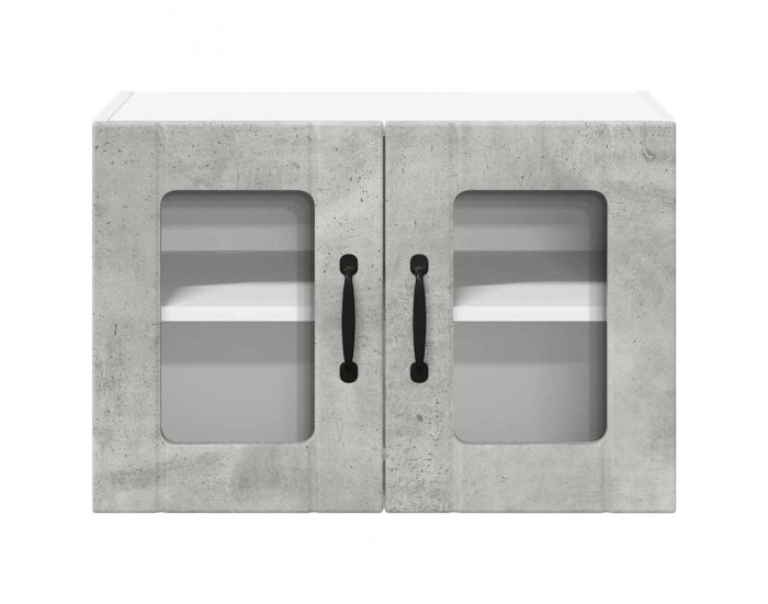 Sonata H Горен кухненски шкаф с рафт Циментено сиво 60 x 31 x 40 см