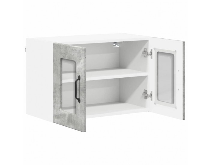 Sonata H Горен кухненски шкаф с рафт Циментено сиво 60 x 31 x 40 см