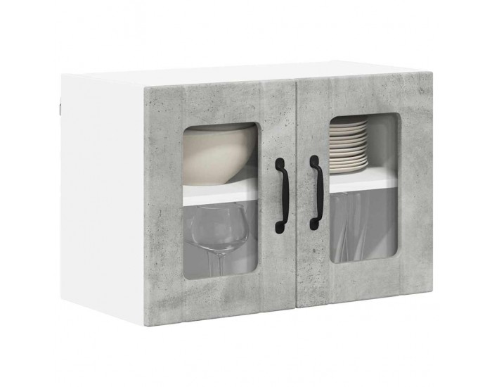 Sonata H Горен кухненски шкаф 2 pcs Циментено сиво 60 x 31 x 40 см