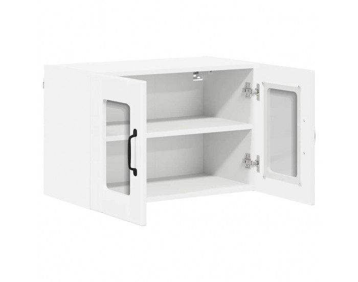 Sonata H Горен кухненски шкаф с рафт 2 pcs Лъскаво бяло 60 x 31 x 40 см