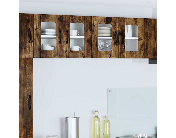 Sonata H Горен кухненски шкаф с рафт 2 pcs Димян дъб 60 x 31 x 40 см