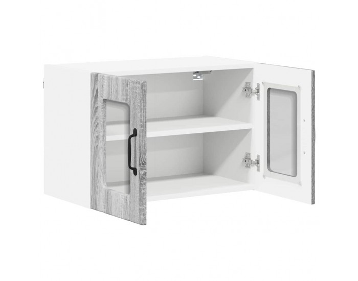 Sonata H Горен кухненски шкаф с рафт 2 pcs Сив Сонома 60 x 31 x 40 см