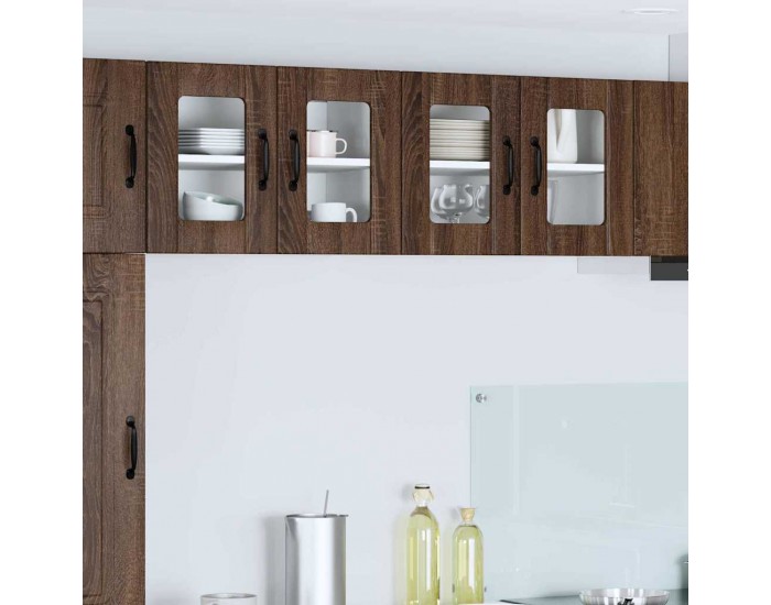 Sonata H Горен кухненски шкаф Кафяв дъб 60 x 31 x 40 см Инженерно дърво