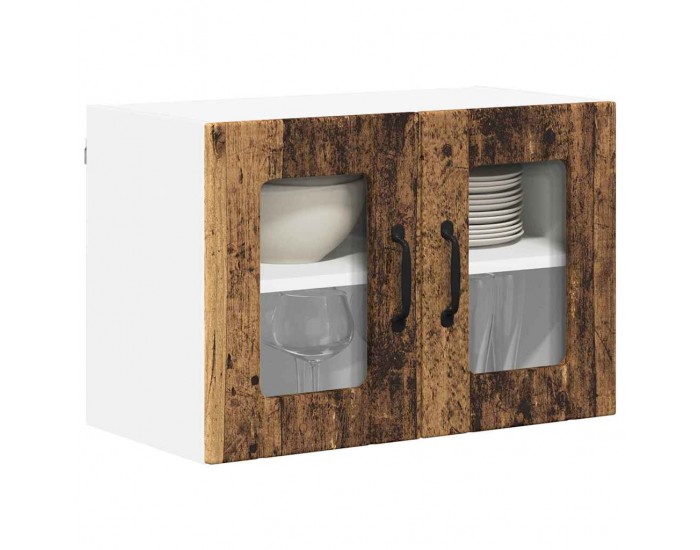 Sonata H Горен кухненски шкаф с рафт 2 pcs Старо дърво 60 x 31 x 40 см