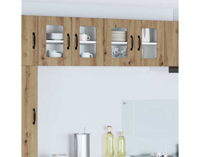 Sonata H Горен кухненски шкаф 2 pcs Дъб 60 x 31 x 40 см Инженерно дърво