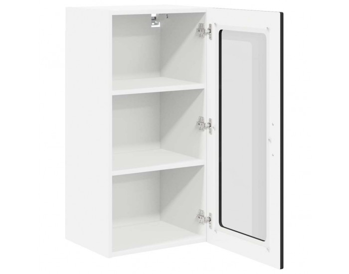 Sonata H Горен кухненски шкаф с рафт 2 pcs Черно 40 x 31 x 80 см