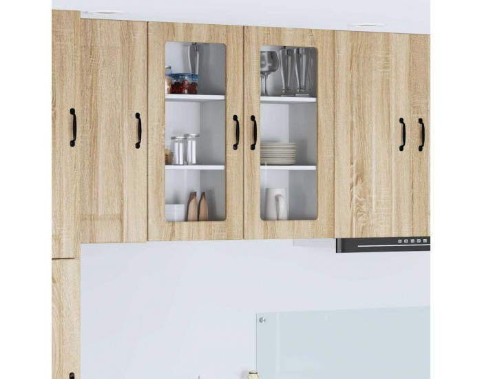 Sonata H Горен кухненски шкаф Сонома дъб 40 x 31 x 80 см Инженерно дърво