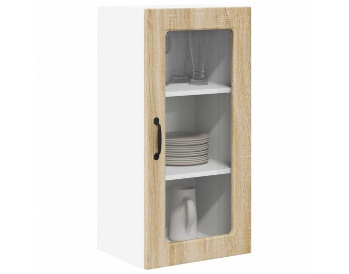 Sonata H Горен кухненски шкаф с рафт 2 pcs Сонома дъб 40 x 31 x 80 см