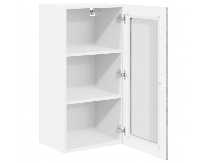 Sonata H Горен кухненски шкаф 2 pcs Циментено сиво 40 x 31 x 80 см