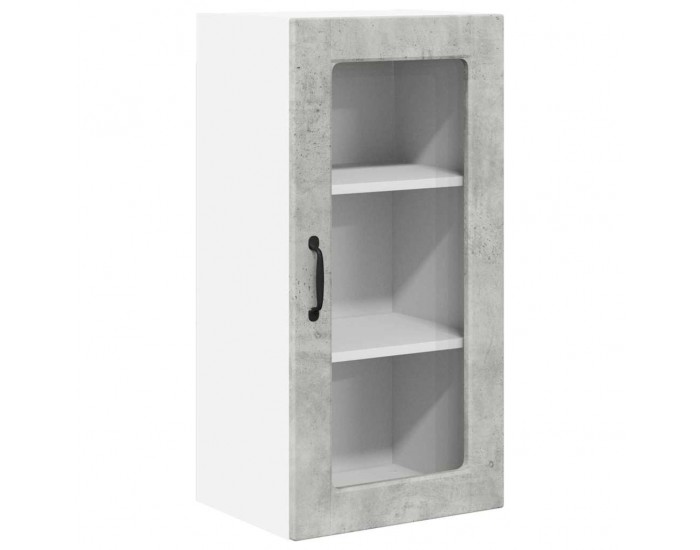 Sonata H Горен кухненски шкаф 2 pcs Циментено сиво 40 x 31 x 80 см