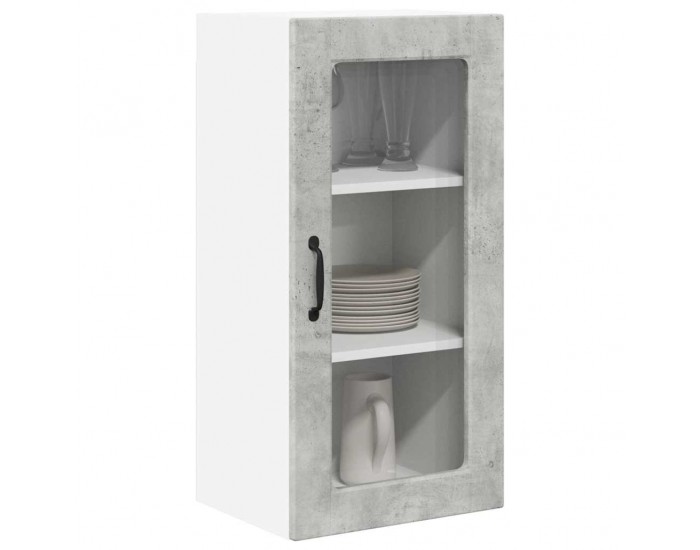 Sonata H Горен кухненски шкаф 2 pcs Циментено сиво 40 x 31 x 80 см