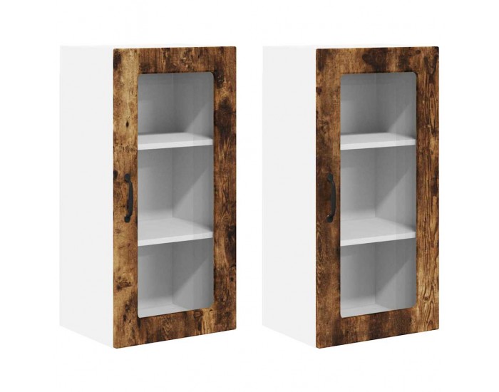 Sonata H Горен кухненски шкаф с рафт 2 pcs Димян дъб 40 x 31 x 80 см