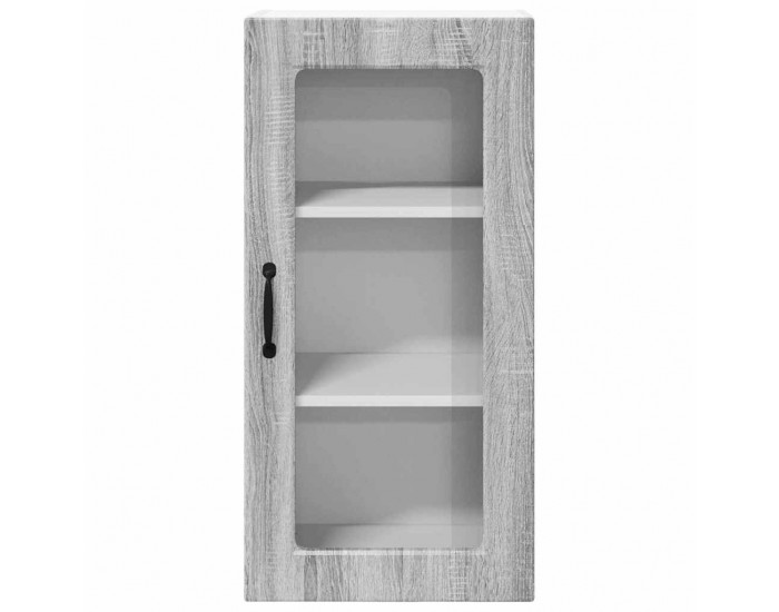 Sonata H Горен кухненски шкаф Сив Сонома 40 x 31 x 80 см Инженерно дърво