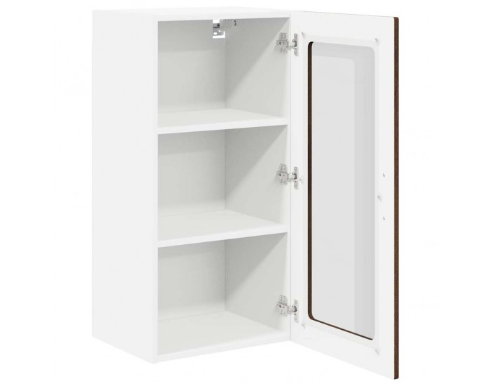 Sonata H Горен кухненски шкаф с рафт 2 pcs Кафяв дъб 40 x 31 x 80 см