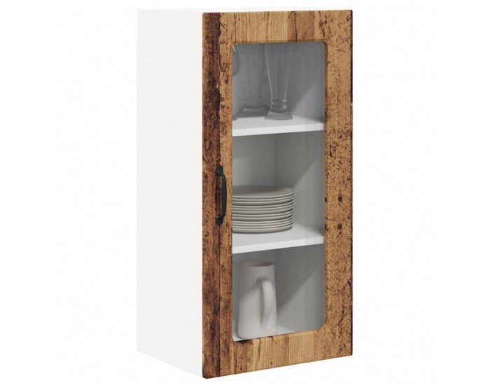 Sonata H Горен кухненски шкаф с рафт 2 pcs Старо дърво 40 x 31 x 80 см