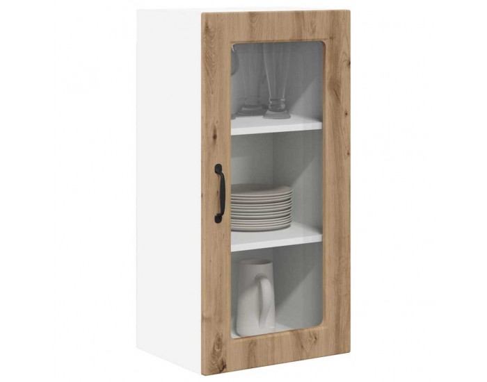 Sonata H Горен кухненски шкаф 2 pcs Дъб 40 x 31 x 80 см Инженерно дърво