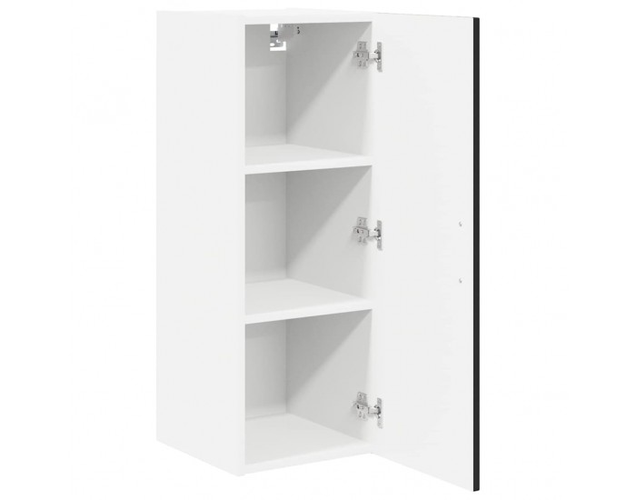 Sonata H Горен кухненски шкаф с рафт 2 pcs Черно 30 x 31 x 80 см