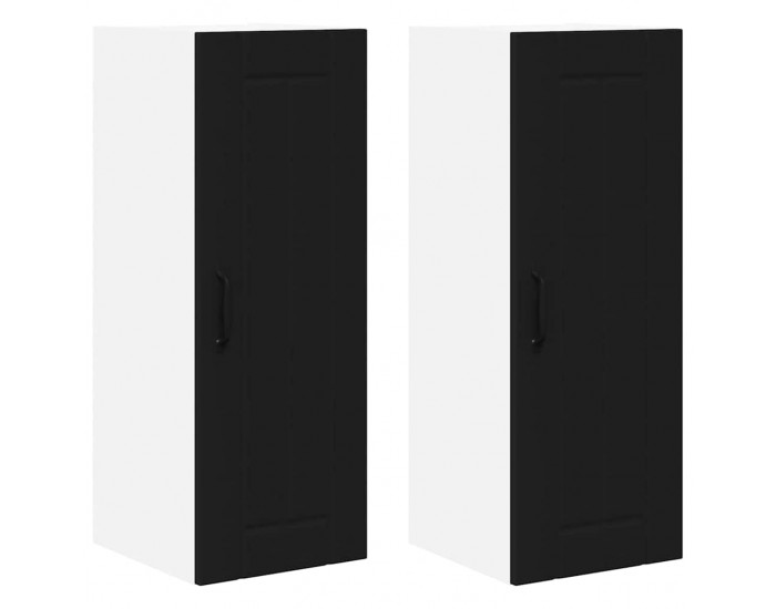 Sonata H Горен кухненски шкаф с рафт 2 pcs Черно 30 x 31 x 80 см