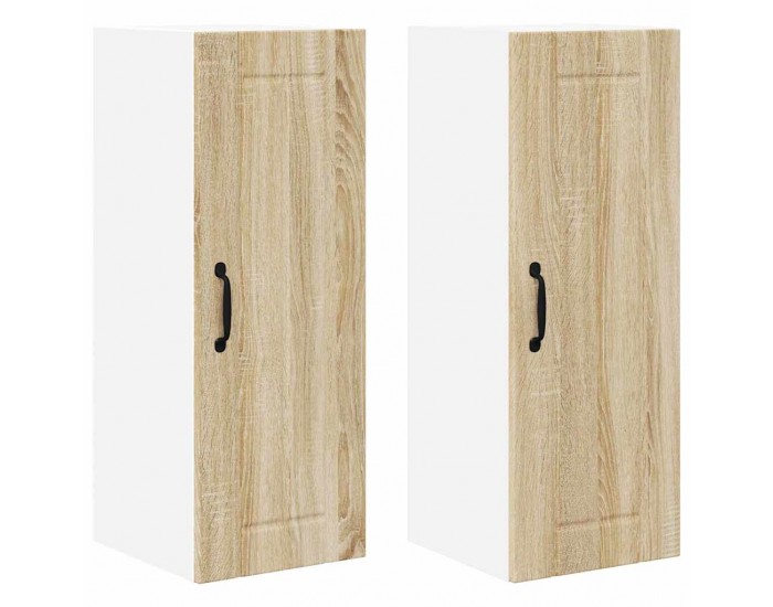 Sonata H Горен кухненски шкаф с рафт 2 pcs Сонома дъб 30 x 31 x 80 см