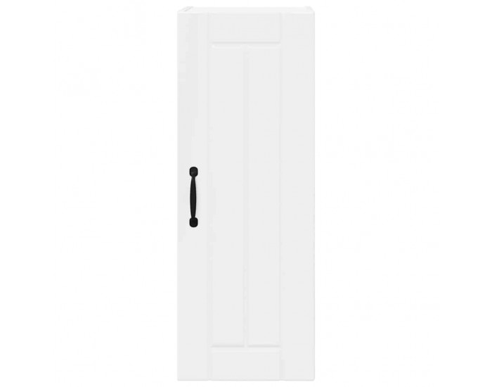 Sonata H Горен кухненски шкаф с рафт Лъскаво бяло 30 x 31 x 80 см