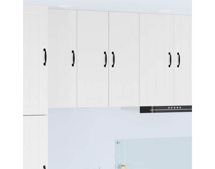 Sonata H Горен кухненски шкаф с рафт 2 pcs Лъскаво бяло 30 x 31 x 80 см