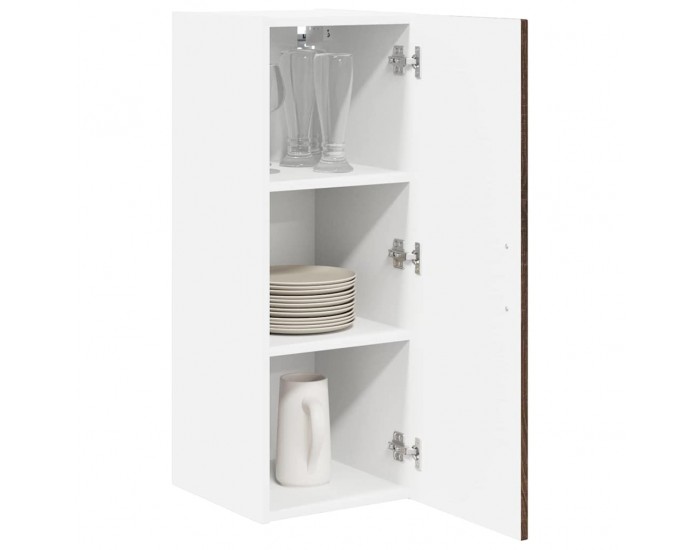 Sonata H Горен кухненски шкаф с рафт 2 pcs Кафяв дъб 30 x 31 x 80 см