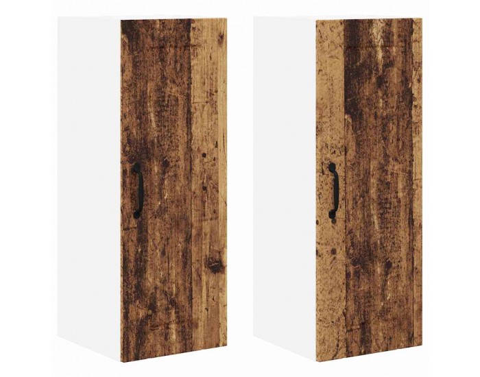 Sonata H Горен кухненски шкаф с рафт 2 pcs Старо дърво 30 x 31 x 80 см