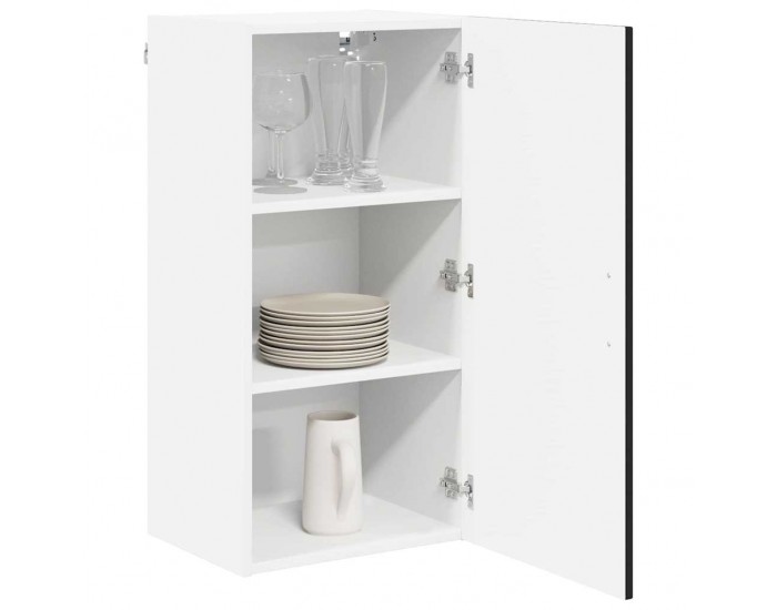 Sonata H Горен кухненски шкаф Черно 40 x 31 x 80 см Инженерно дърво