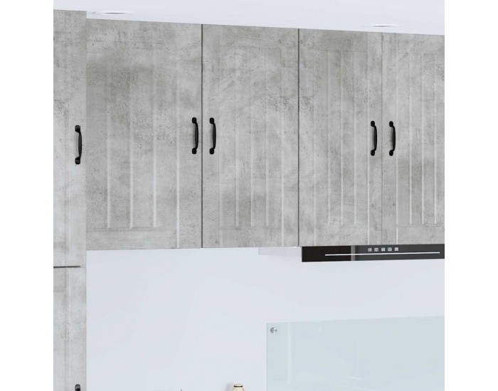 Sonata H Горен кухненски шкаф с рафт Циментено сиво 40 x 31 x 80 см