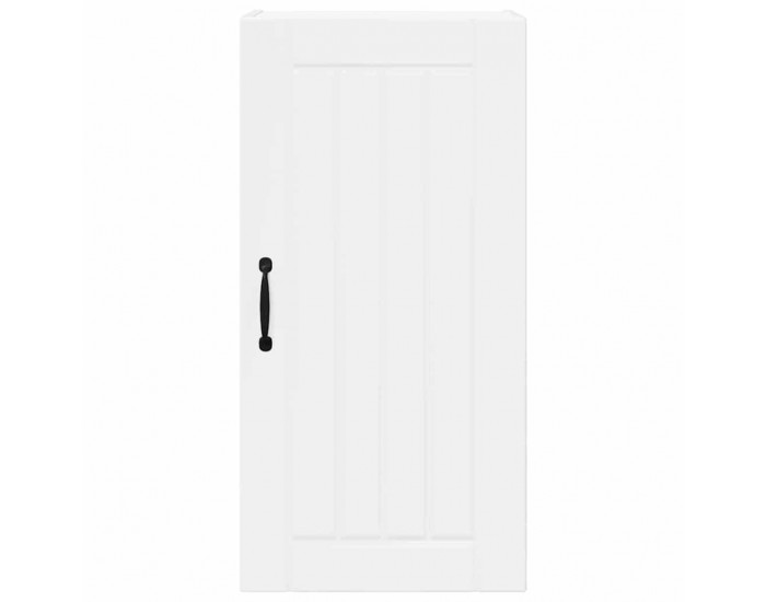 Sonata H Горен кухненски шкаф с рафт Лъскаво бяло 40 x 31 x 80 см