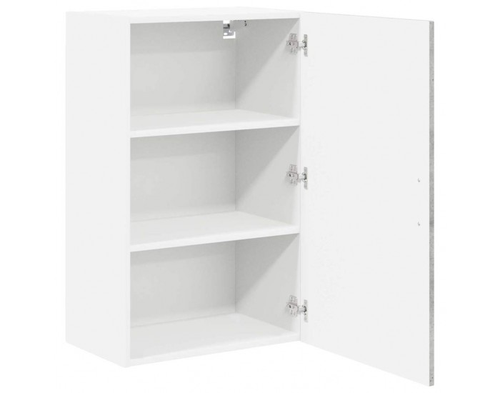 Sonata H Горен кухненски шкаф с рафт Циментено сиво 50 x 31 x 80 см