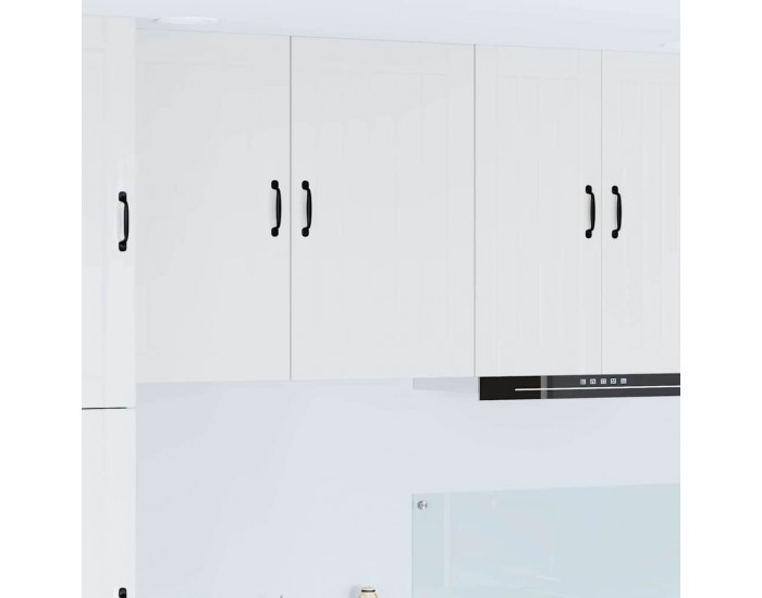 Sonata H Горен кухненски шкаф с рафт Лъскаво бяло 50 x 31 x 80 см