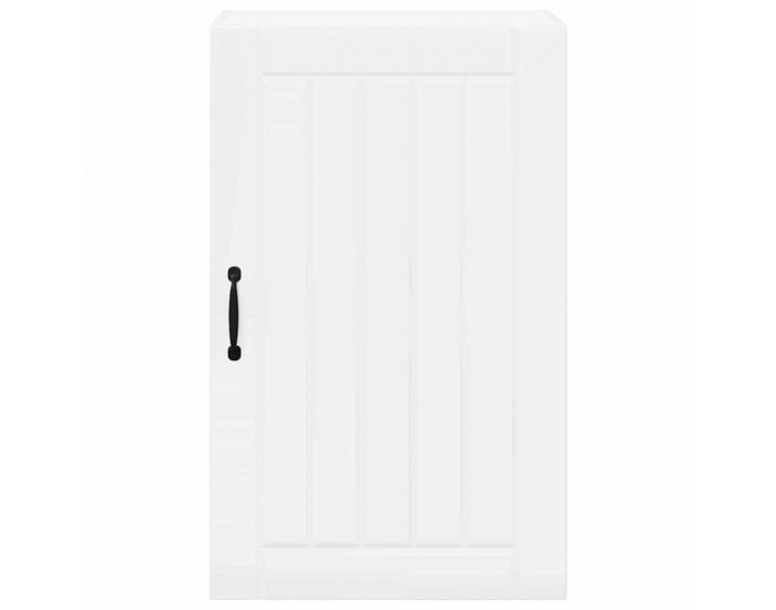 Sonata H Горен кухненски шкаф с рафт Лъскаво бяло 50 x 31 x 80 см